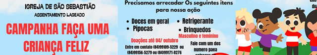 CAMPANHA FAÇA UMA CRIANÇA FELIZ